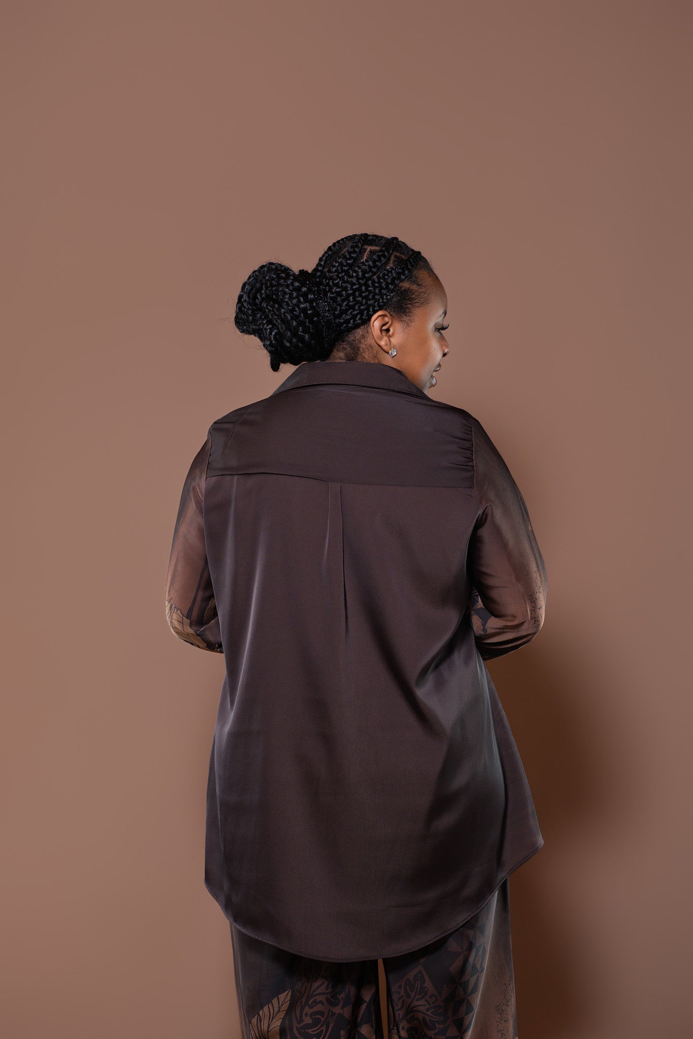 Botanical Boarder Blouse in Copper