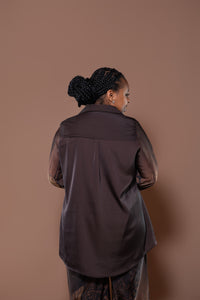 Botanical Boarder Blouse in Copper