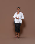 Fitted Pencil Skirt in Black