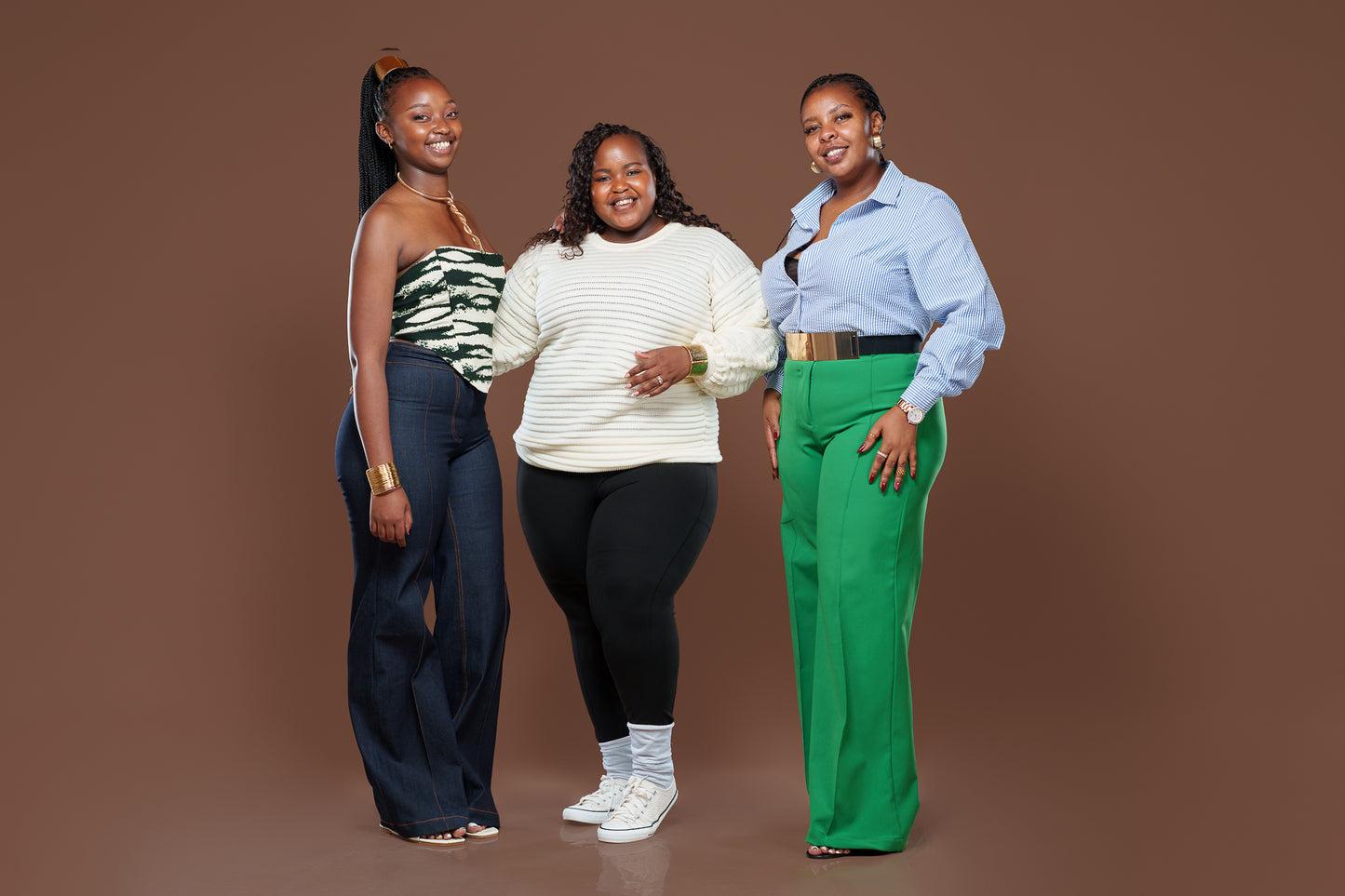 Fluid Wide-Leg Pants in Lime Green