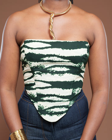 Ankara Corset In Kivuli