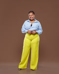 Monarch Oversize Fit Shirt in Pinstripe Blue