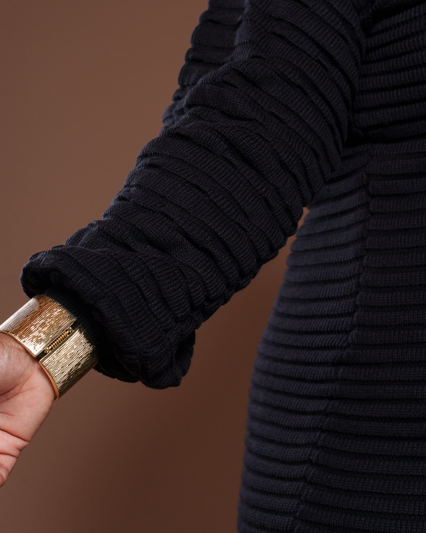 Sienna Sweater Dress In Black