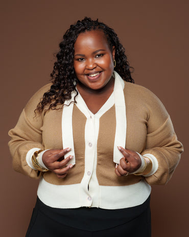 Maison Cardigan In Tan
