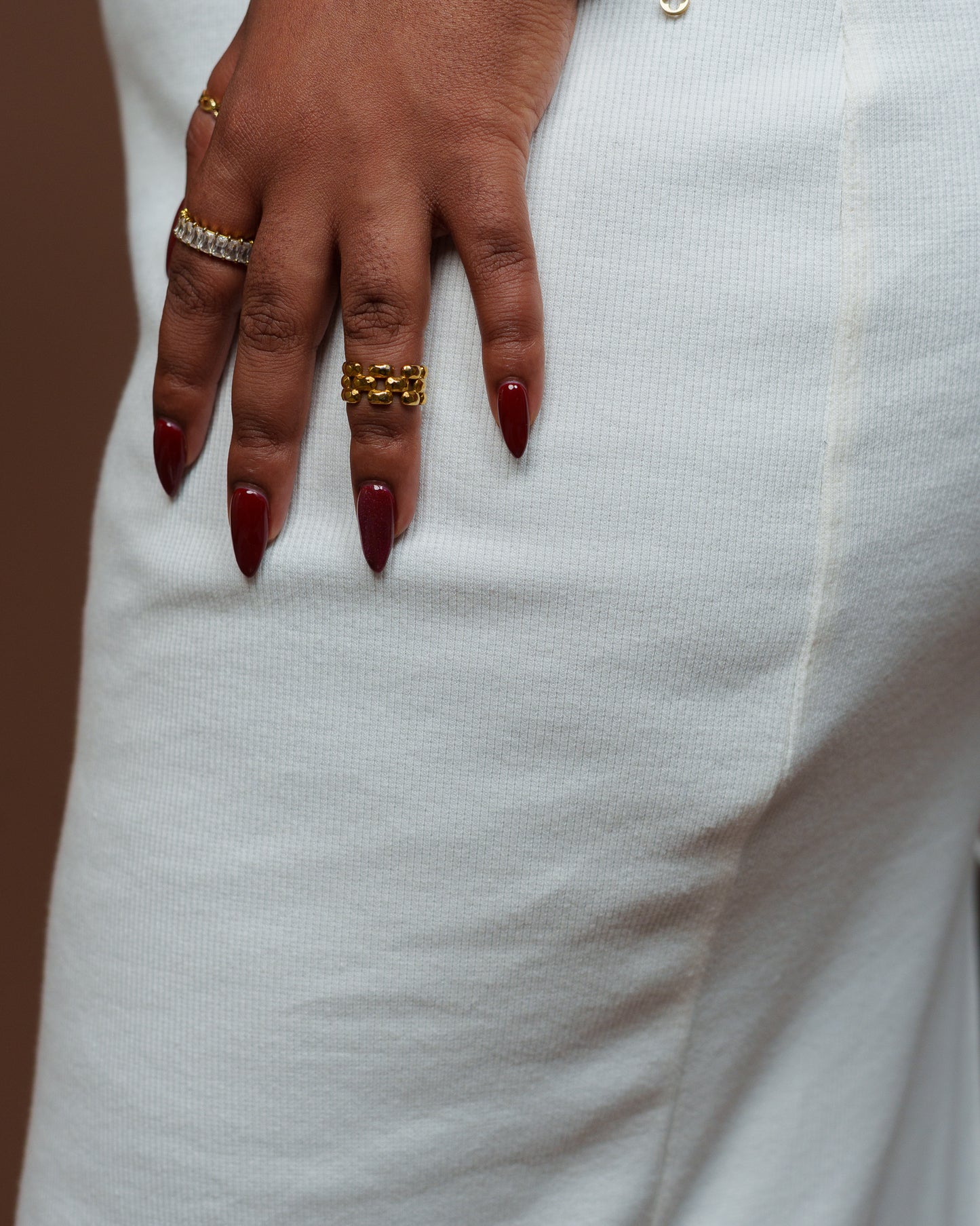 Amara Knit Maxi Dress in Off White