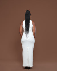 Amara Knit Maxi Dress in Off White