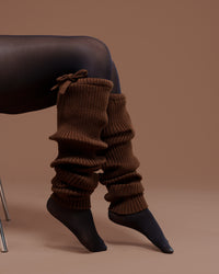 Thigh Land Legwarmer In Sepia Brown