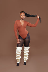 Thigh Land Legwarmer In Off White