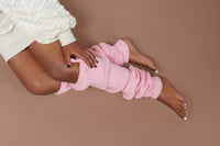 Thigh Land Legwarmer In Pastel Pink