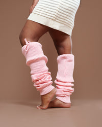 Thigh Land Legwarmer In Pastel Pink