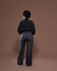 Donna Corset Pants in Midnight Striped