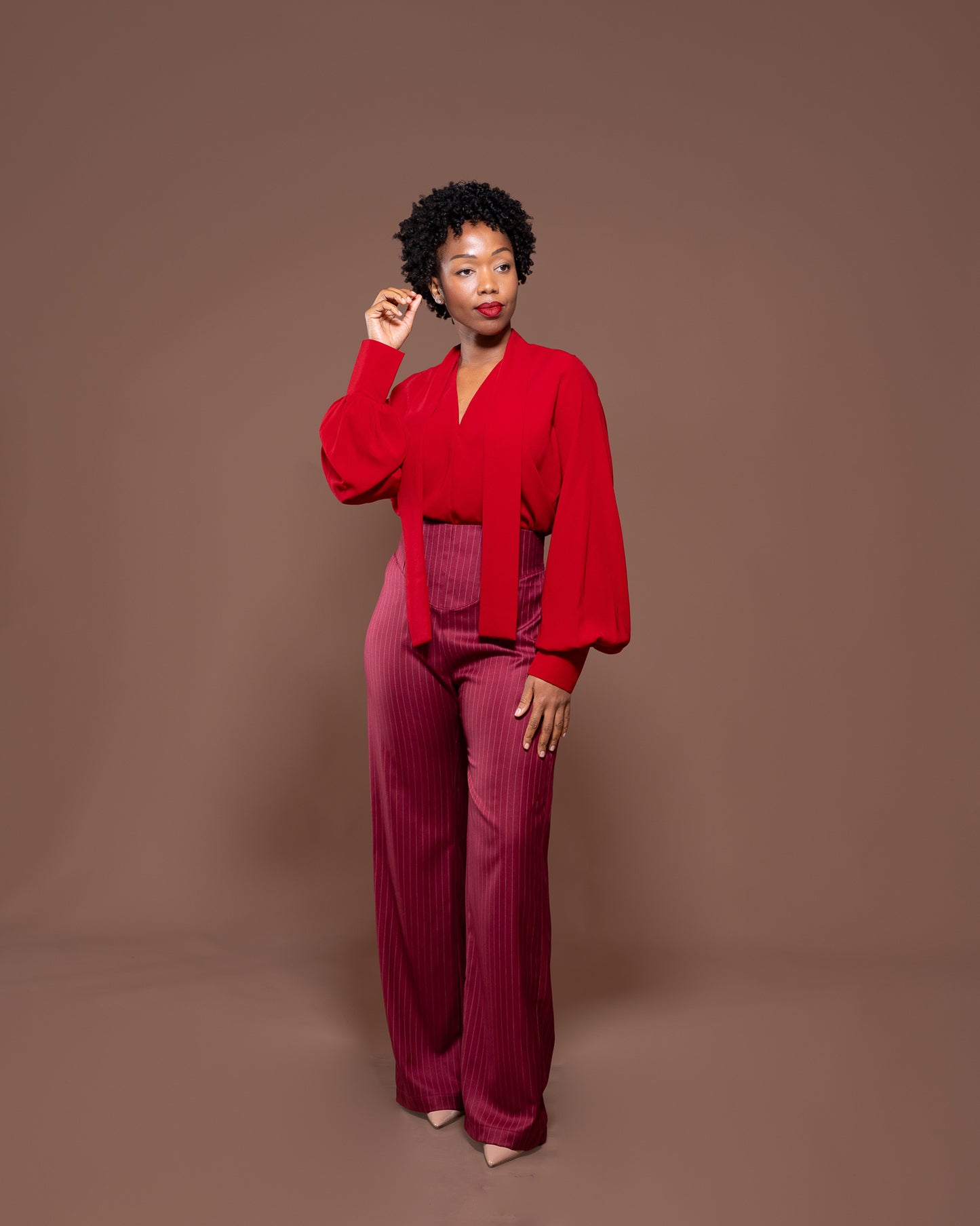Bella Blouse in Merlot