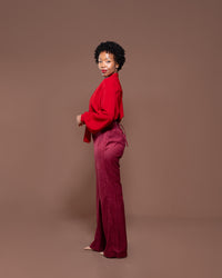 Bella Blouse in Merlot