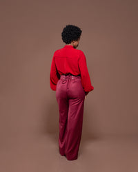 Bella Blouse in Merlot