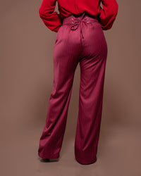 Donna Corset Pants in Merlot Striped
