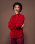 Bella Blouse in Merlot