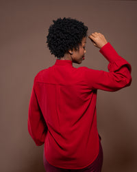 Bella Blouse in Merlot