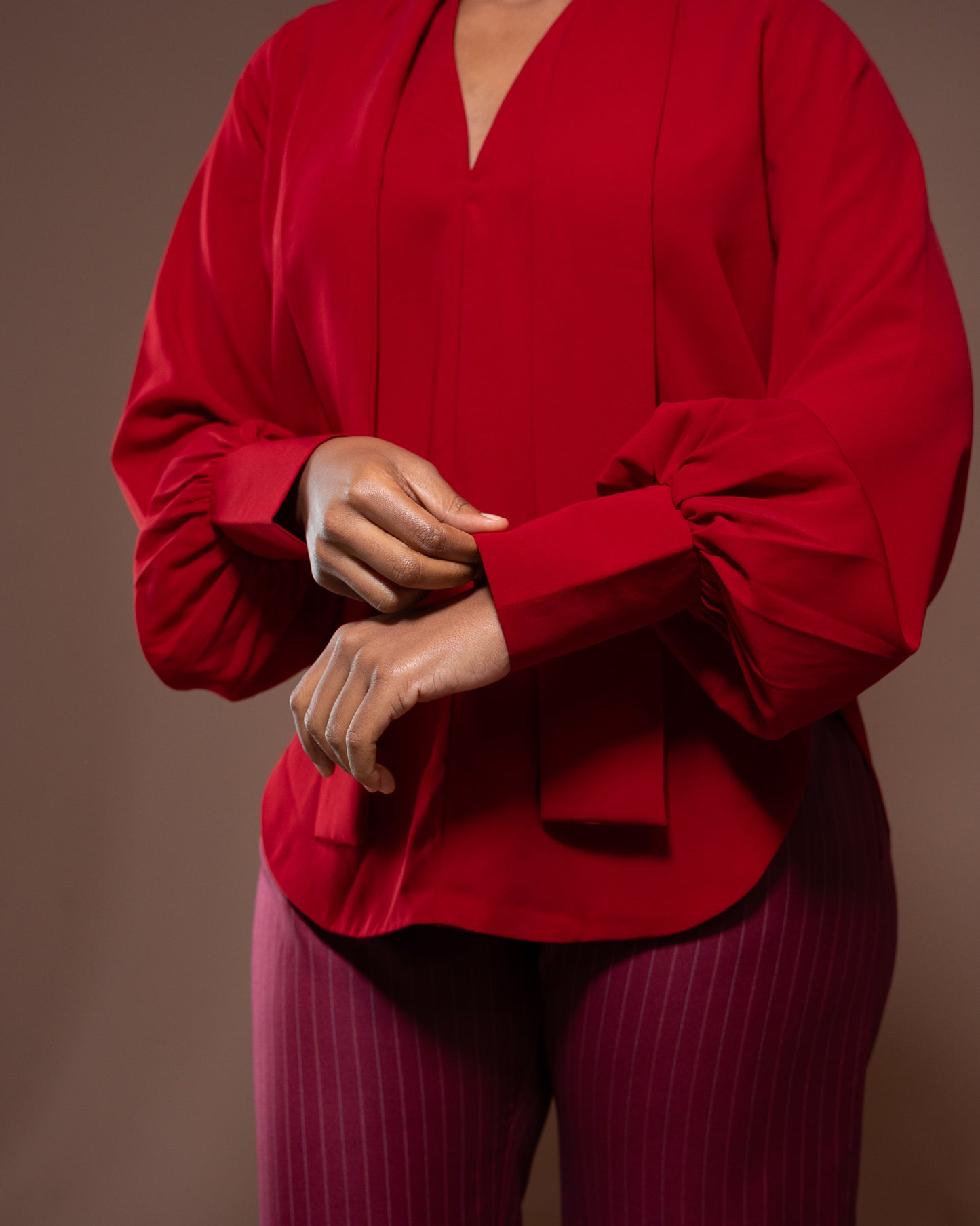 Bella Blouse in Merlot