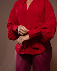 Bella Blouse in Merlot