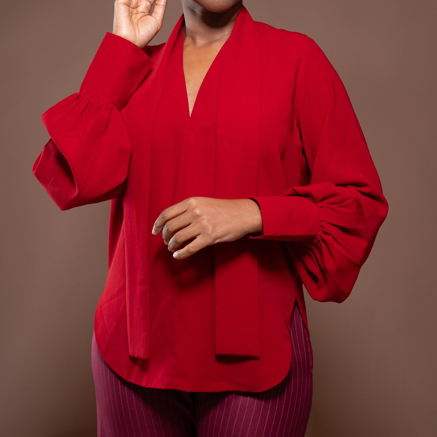 Bella Blouse in Merlot