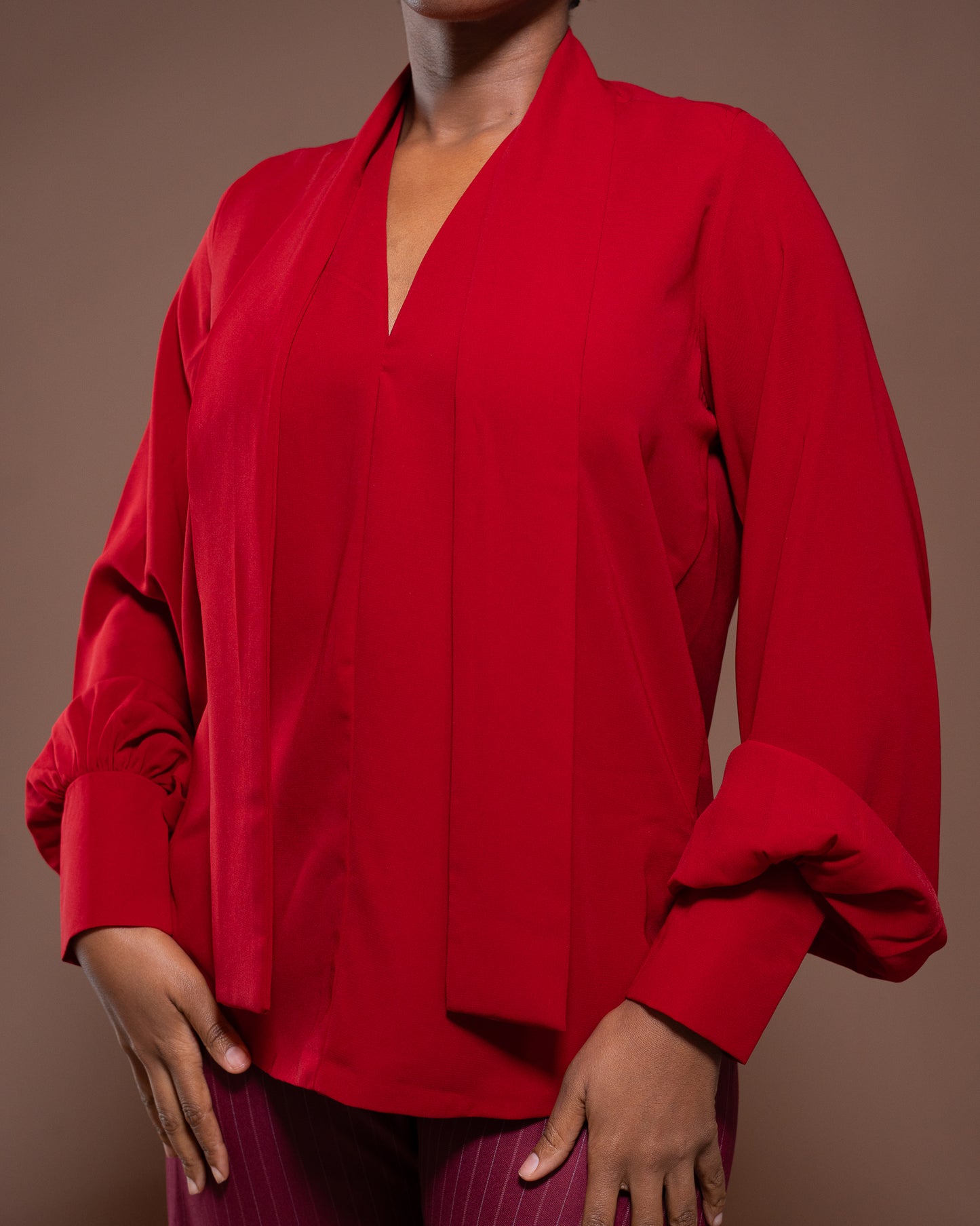 Bella Blouse in Merlot