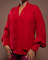 Bella Blouse in Merlot