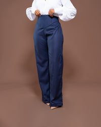 Donna Corset Pants in Marine Striped