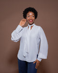 Bella Blouse in Pearl
