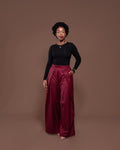 Magna Pants in Merlot Striped