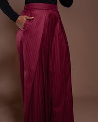 Magna Pants in Merlot Striped