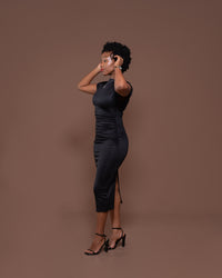 Monroe Fitted Dress in Black