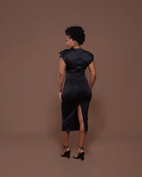 Monroe Fitted Dress in Black