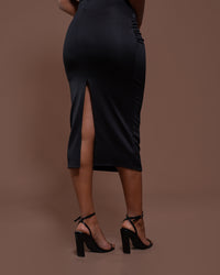 Monroe Fitted Dress in Black
