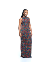 Jewel Vine Snatched Dress In Terracotta