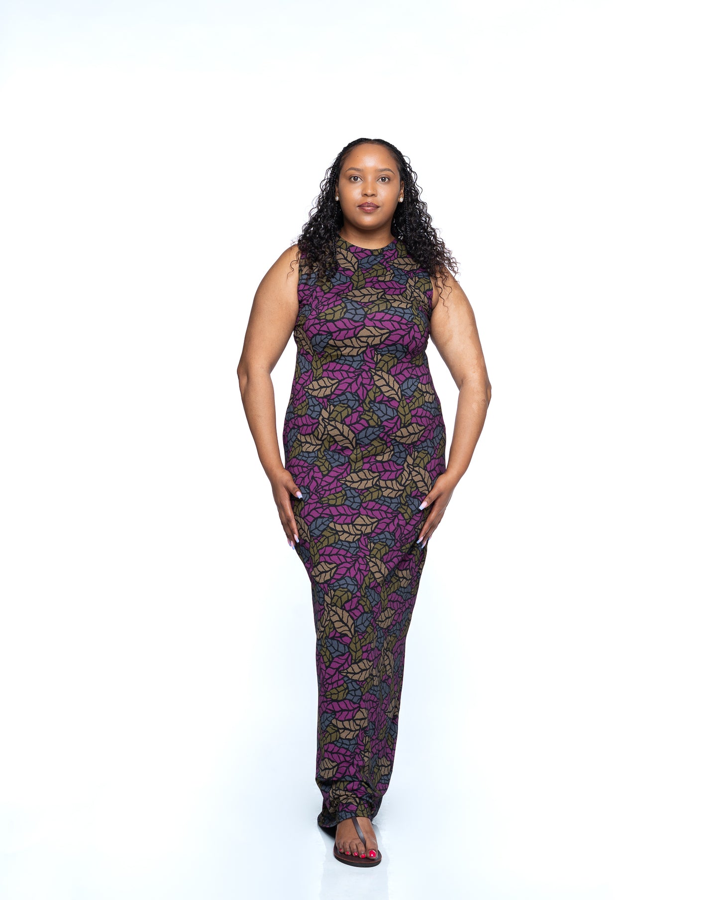 Jewel Vine Snatched Dress In Purple