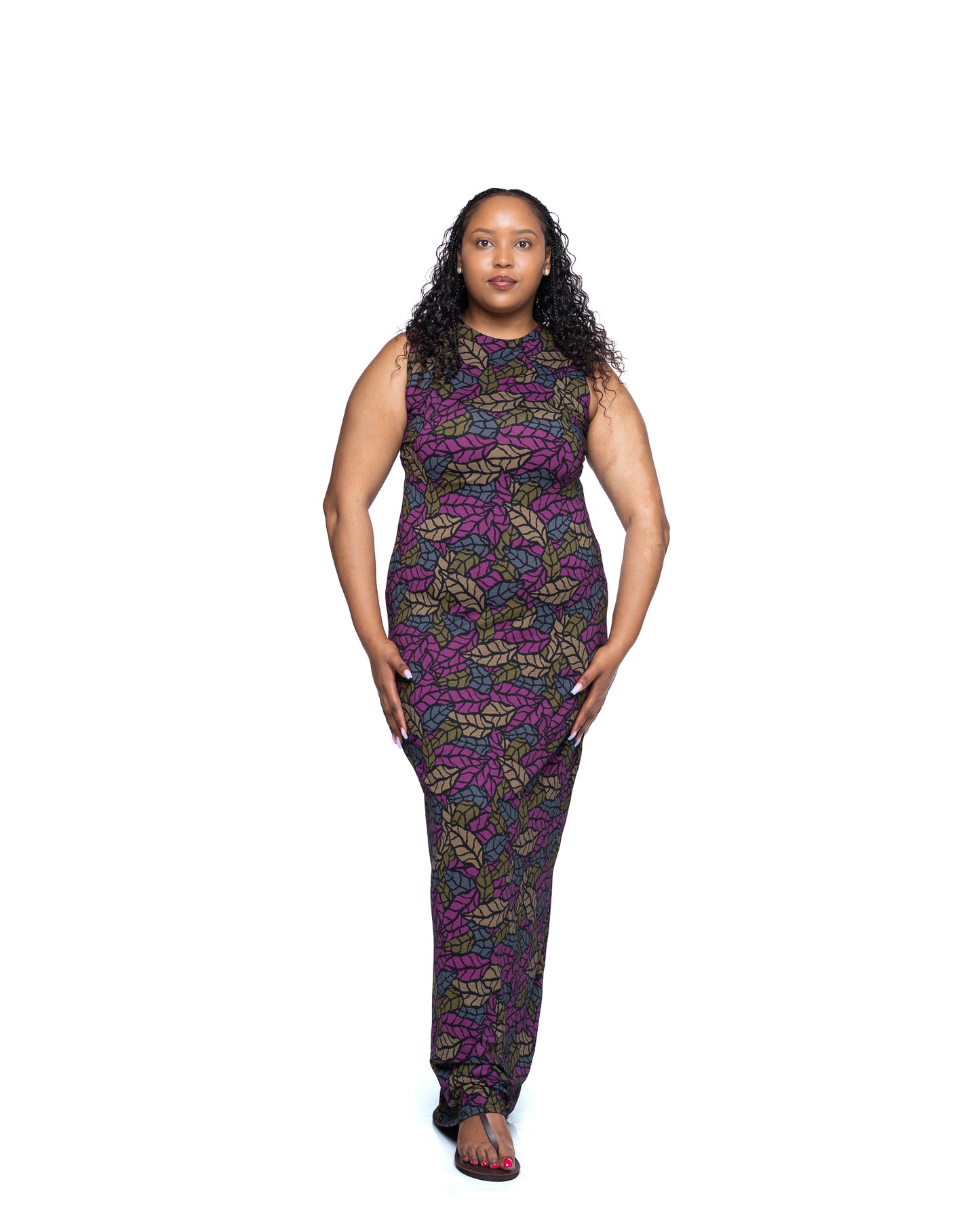 Jewel Vine Snatched Dress In Purple