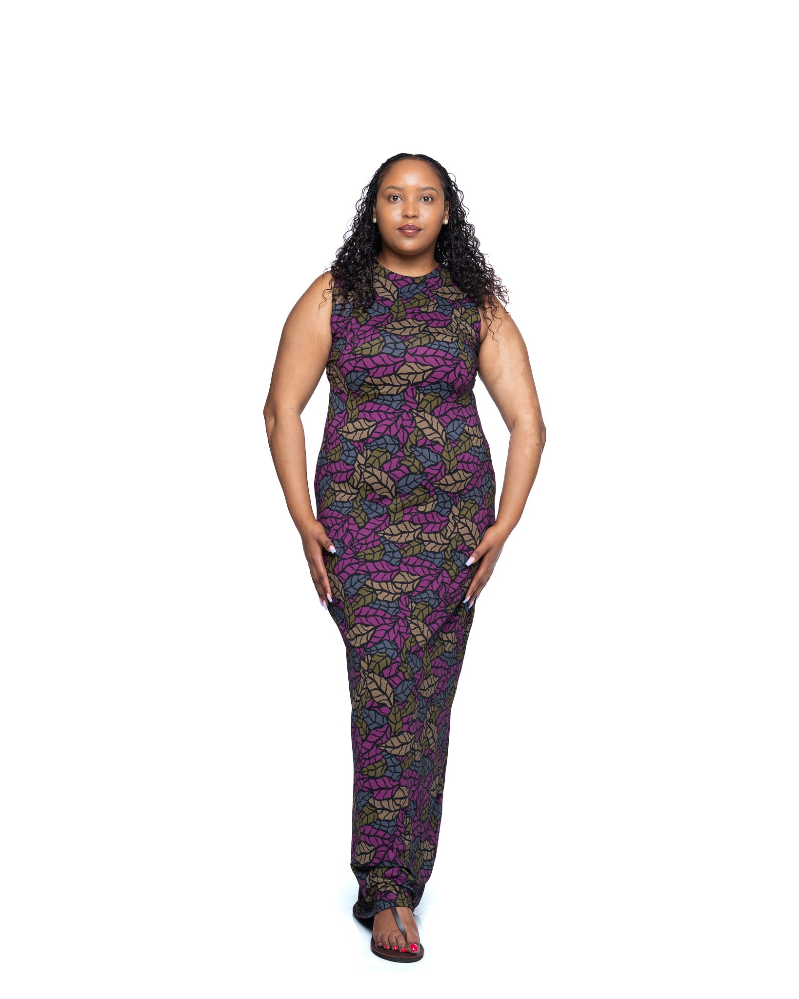 Jewel Vine Snatched Dress In Purple