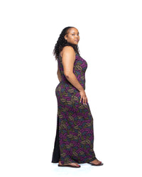 Jewel Vine Snatched Dress In Purple