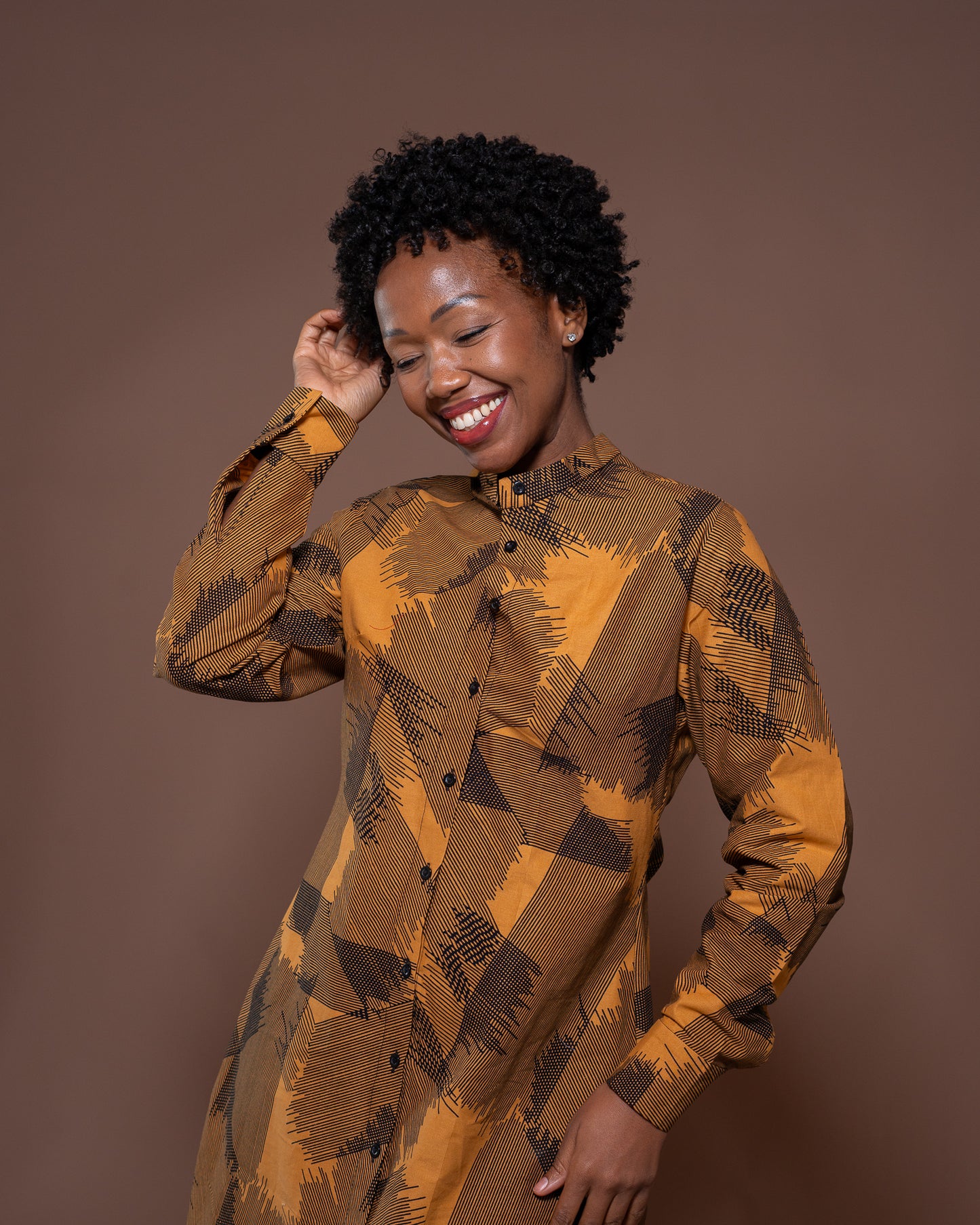 Konie Shirt Dress in Sahara