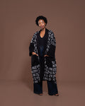Sanaa Kimono in Black White