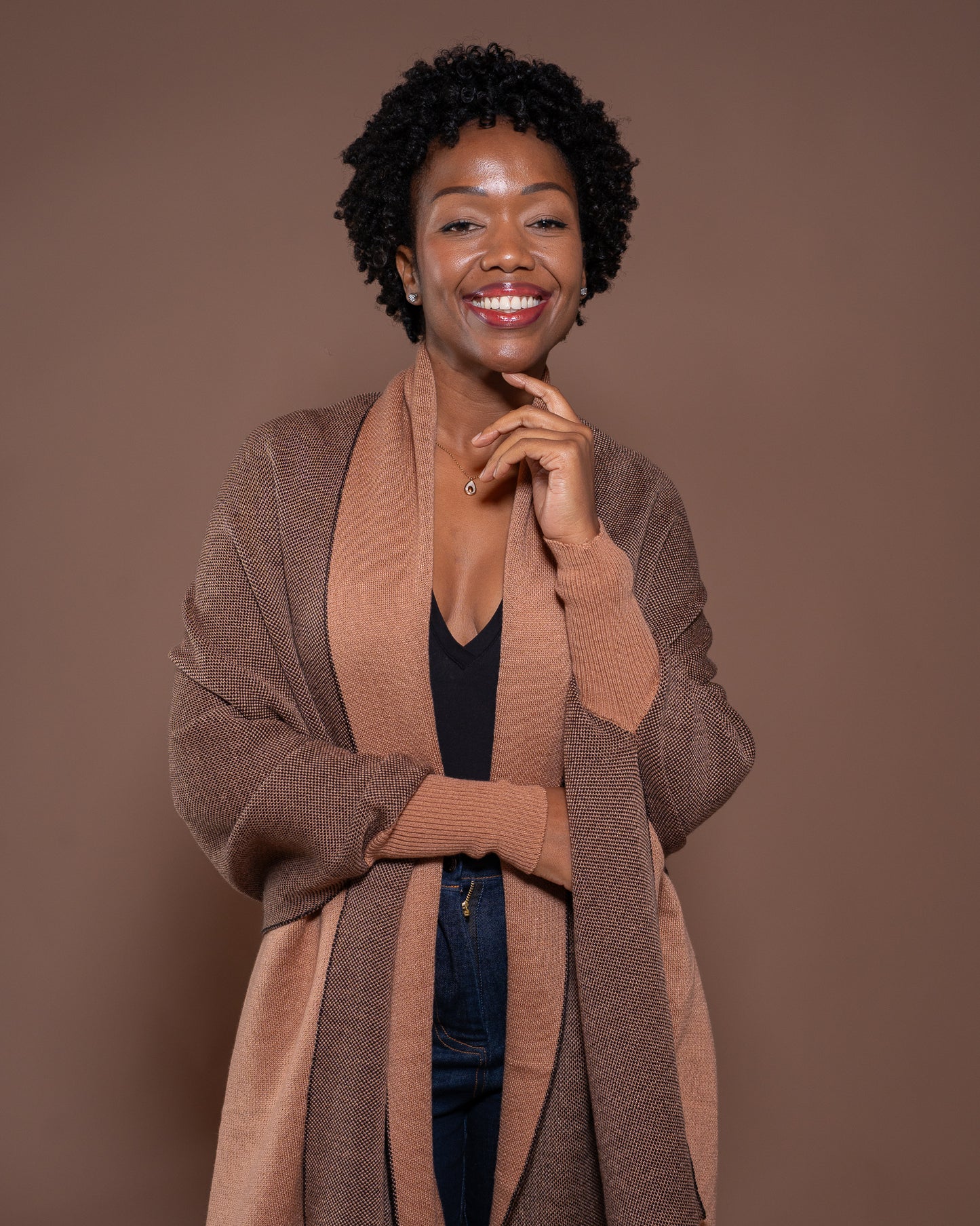Madeline Shawl in MOCHA