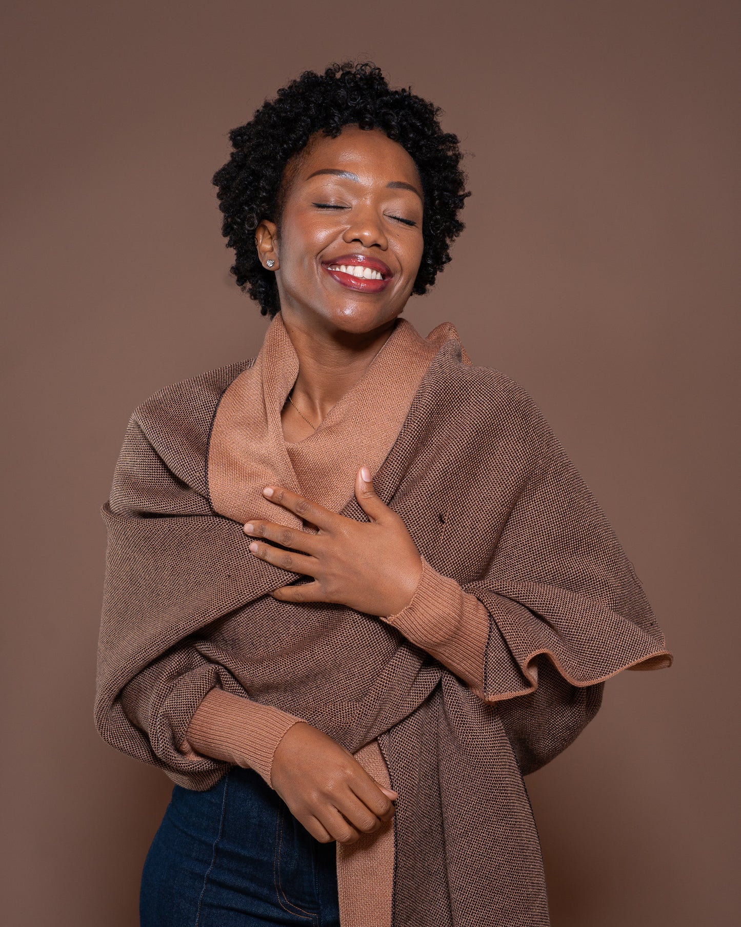 Madeline Shawl in MOCHA