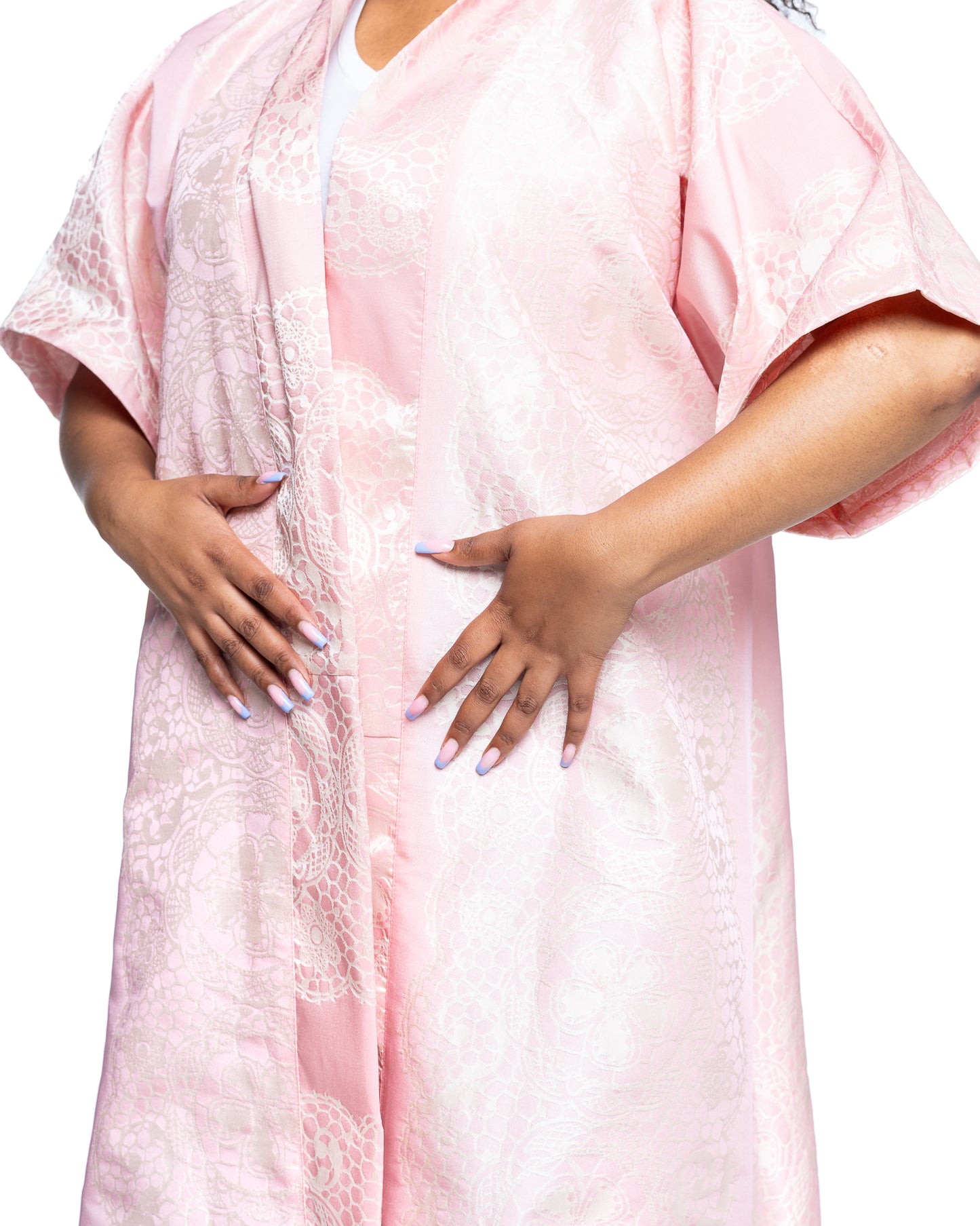 Moonlit Sakura Kimono In Blush