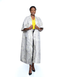 Moonlit Sakura Kimono In Grey