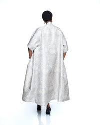 Moonlit Sakura Kimono In Grey