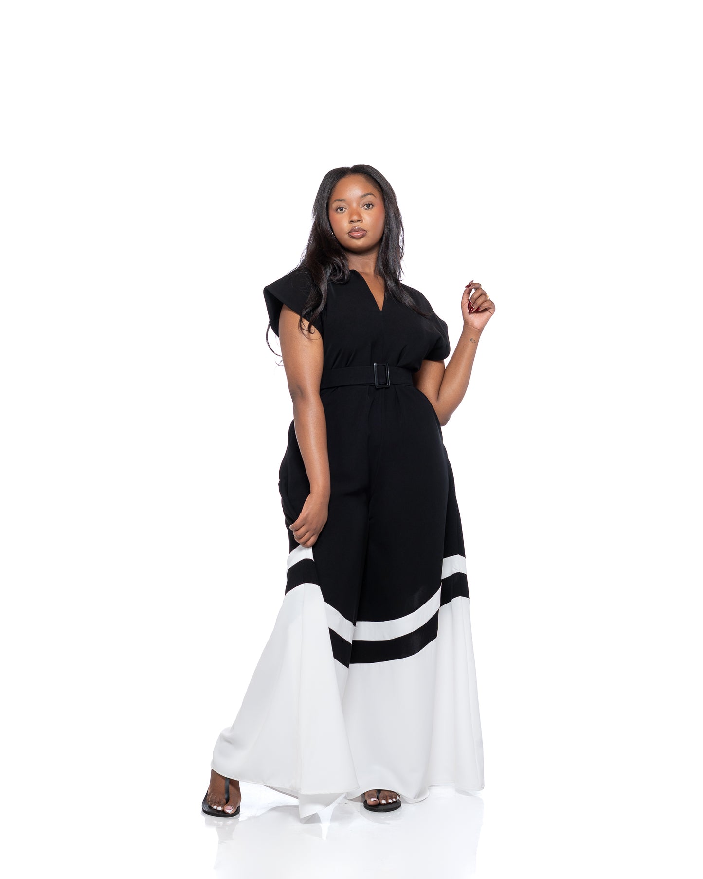 Two Tone Palazzo Jumpsuit