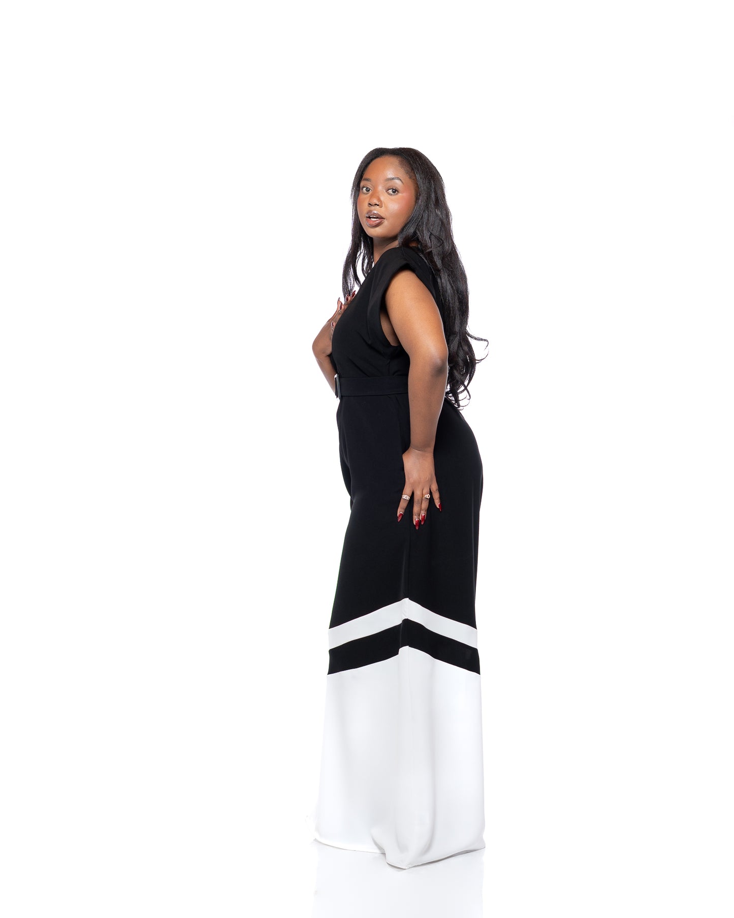 Two Tone Palazzo Jumpsuit