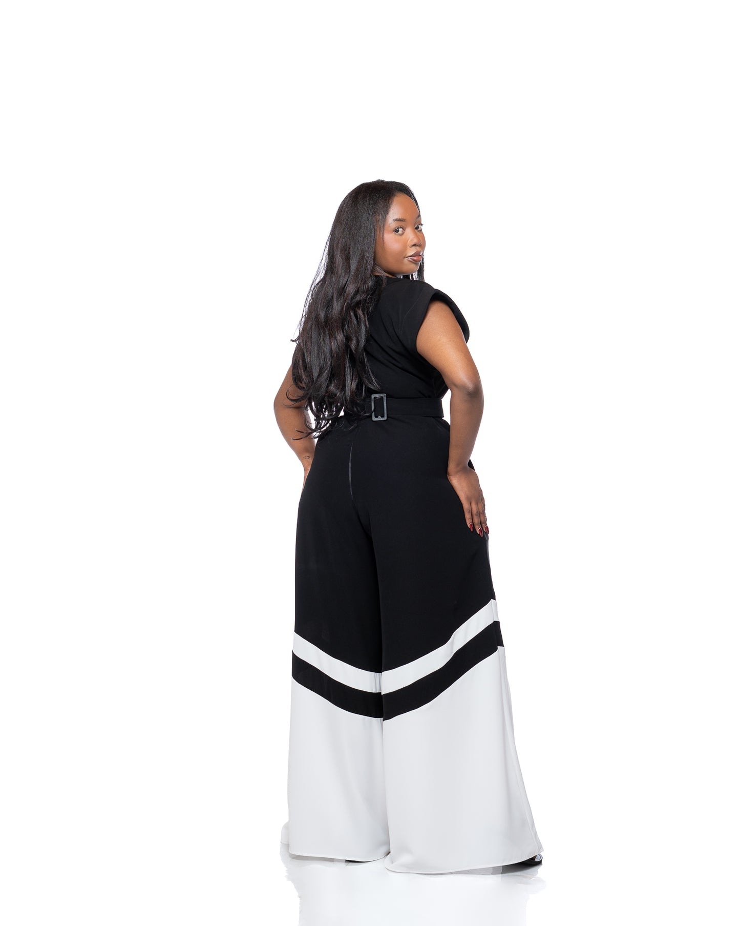 Two Tone Palazzo Jumpsuit
