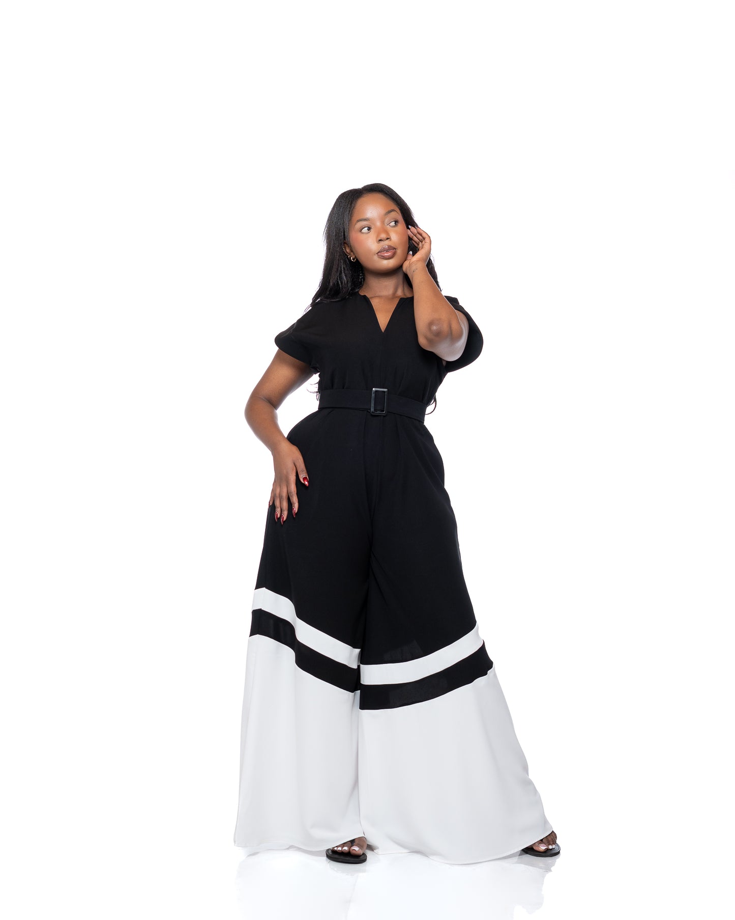 Two Tone Palazzo Jumpsuit
