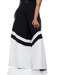 Moderne Colourblock Palazzo Jumpsuit